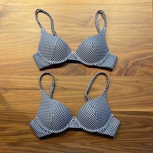 NWOT Kulani Kinis Gingham Bikini Top